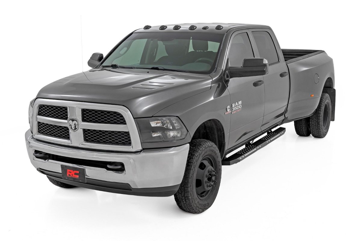 Ram 3500 Running Boards - Rough Country - AC2 - Amber/White - '10-'25